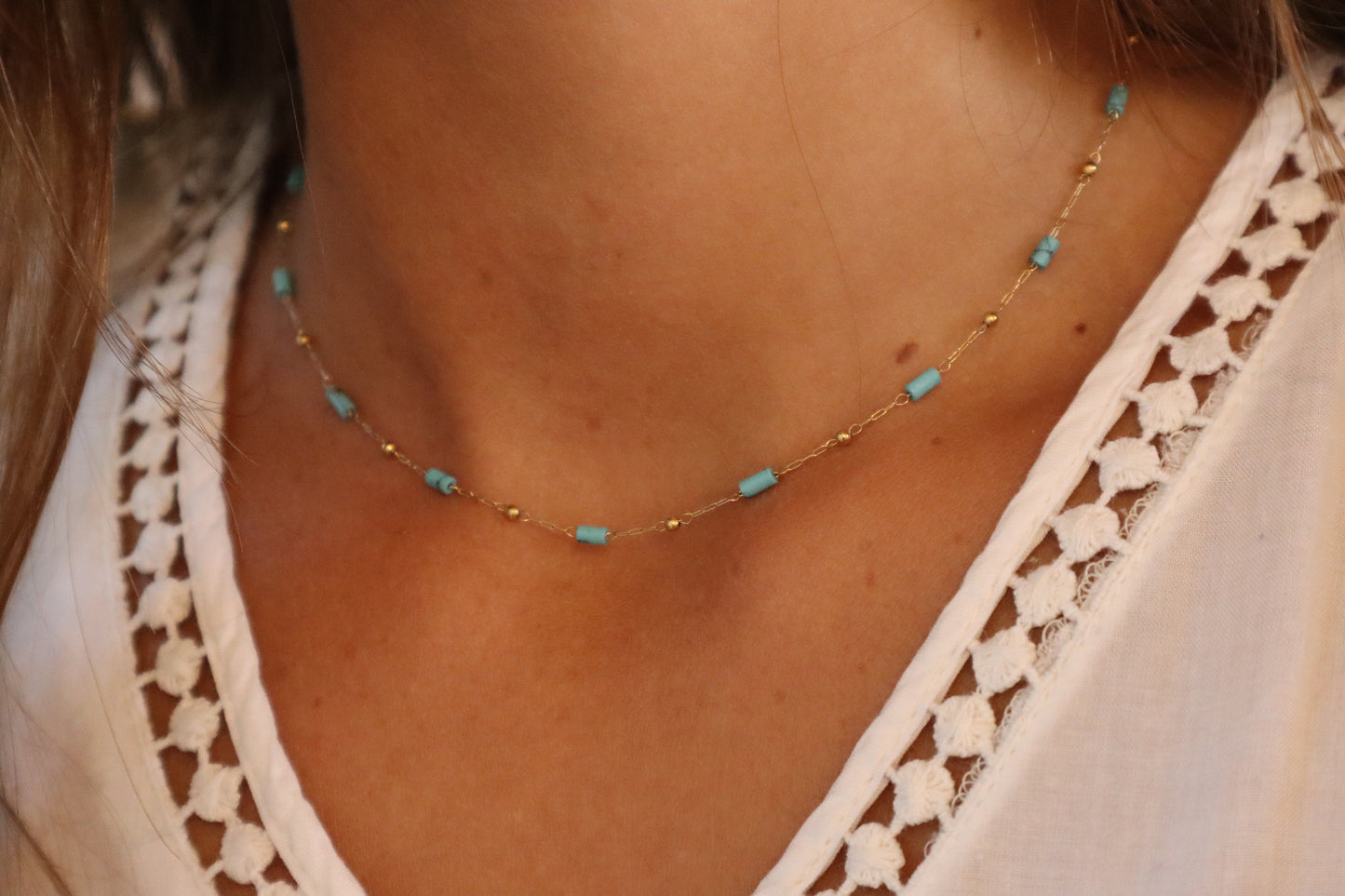 Ras de cou Belem Turquoise