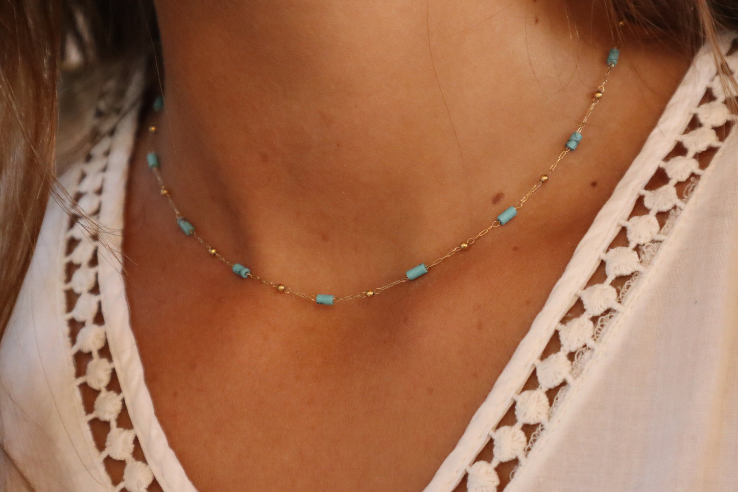 Ras de cou Belem Turquoise