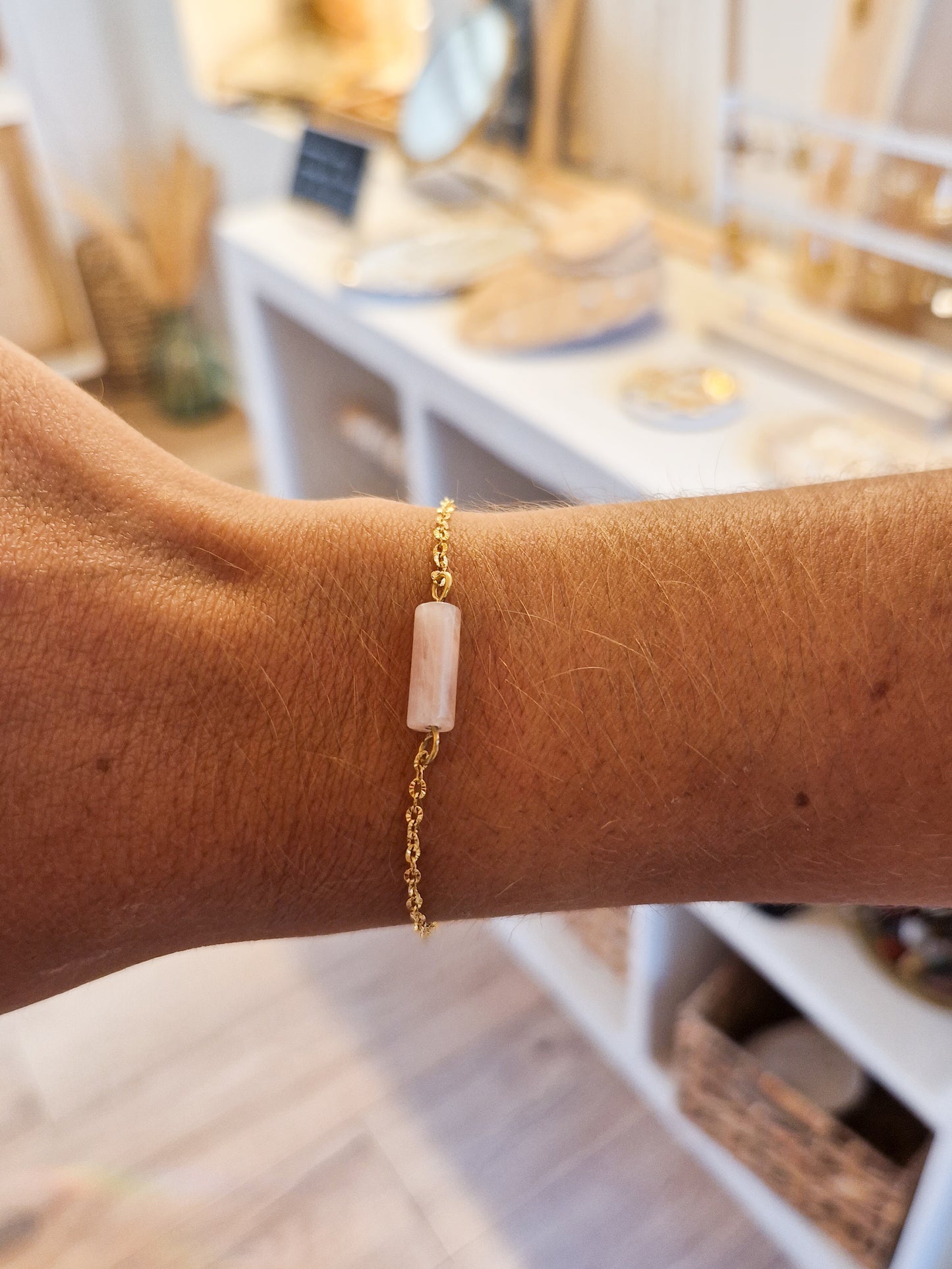 Bracelet Linda Quartz Rose