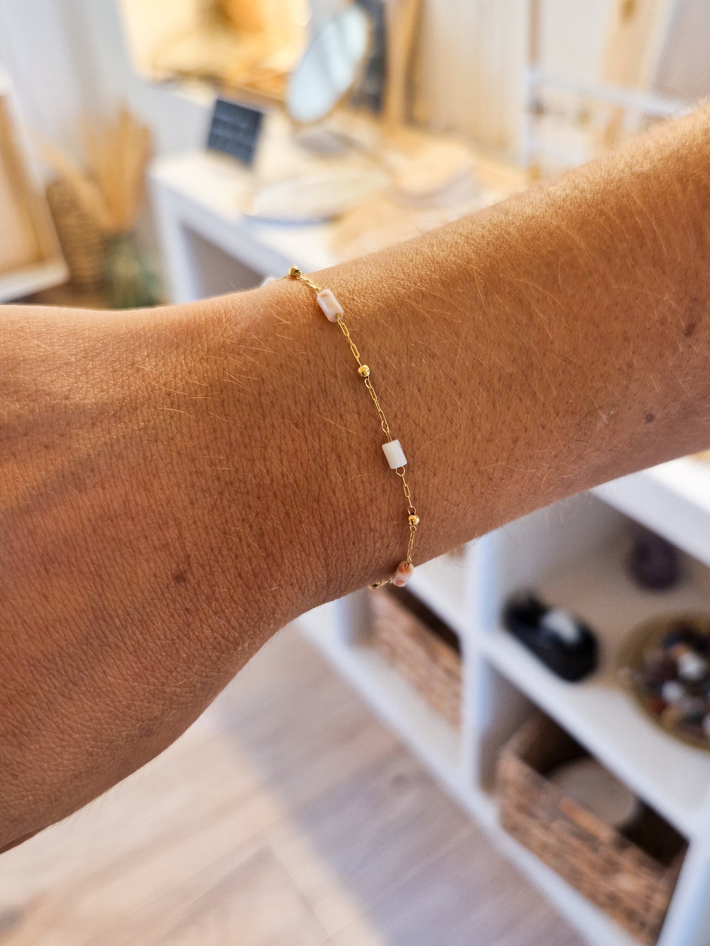 Bracelet Belem Agate Blanche