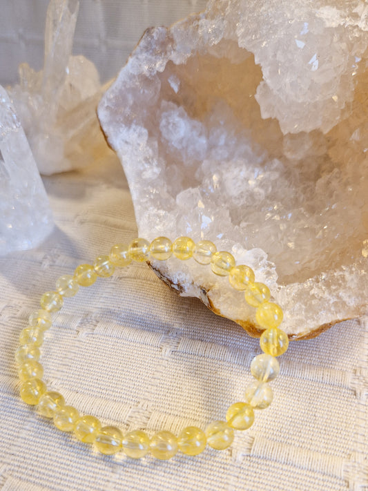 Bracelet lithothérapie - Citrine