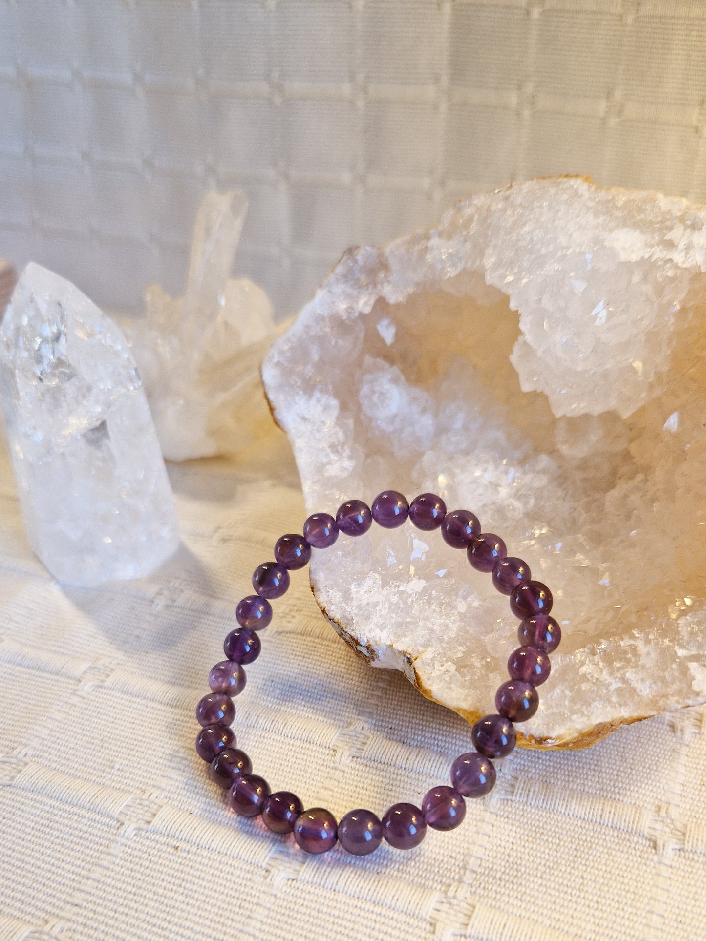 Bracelet lithothérapie - Améthyste