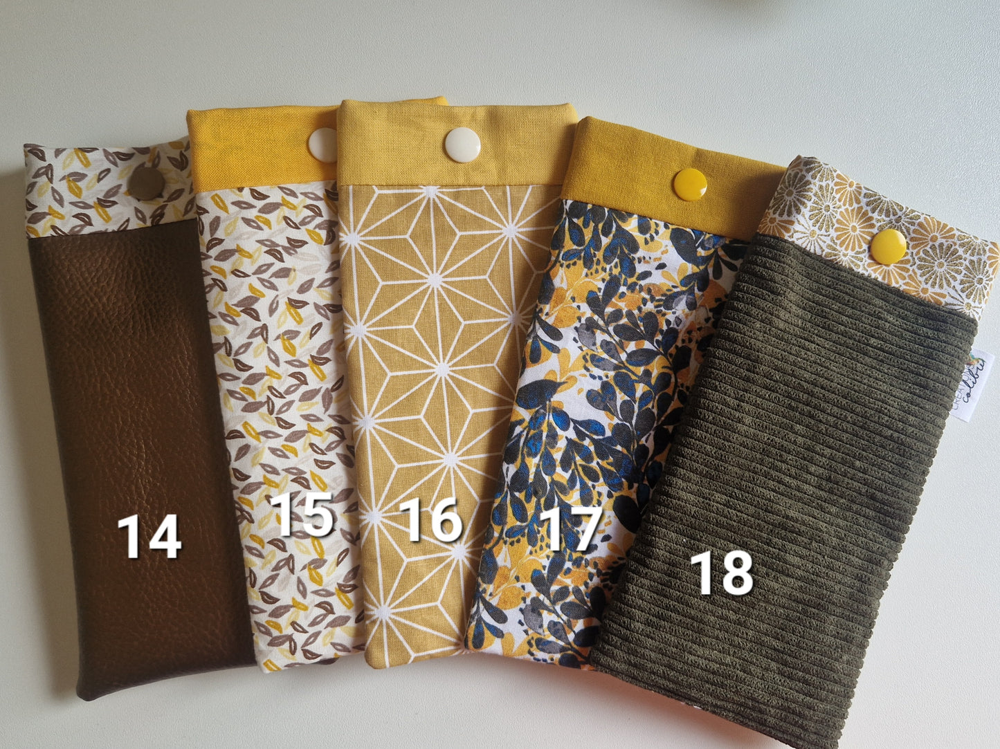 Étui à lunettes Tons jaunes - Creations Colibri