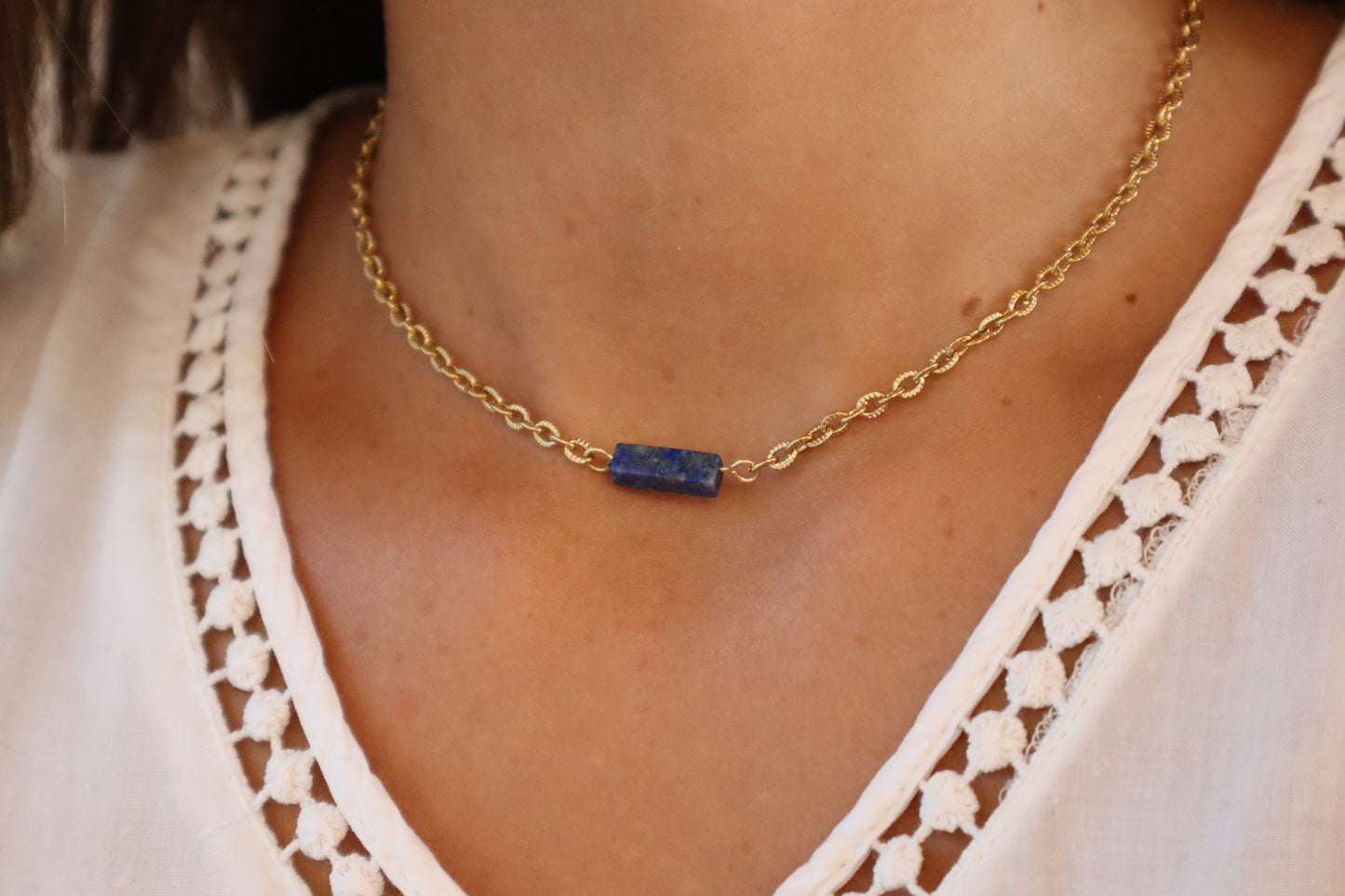 Ras de cou Any Lapis Lazuli