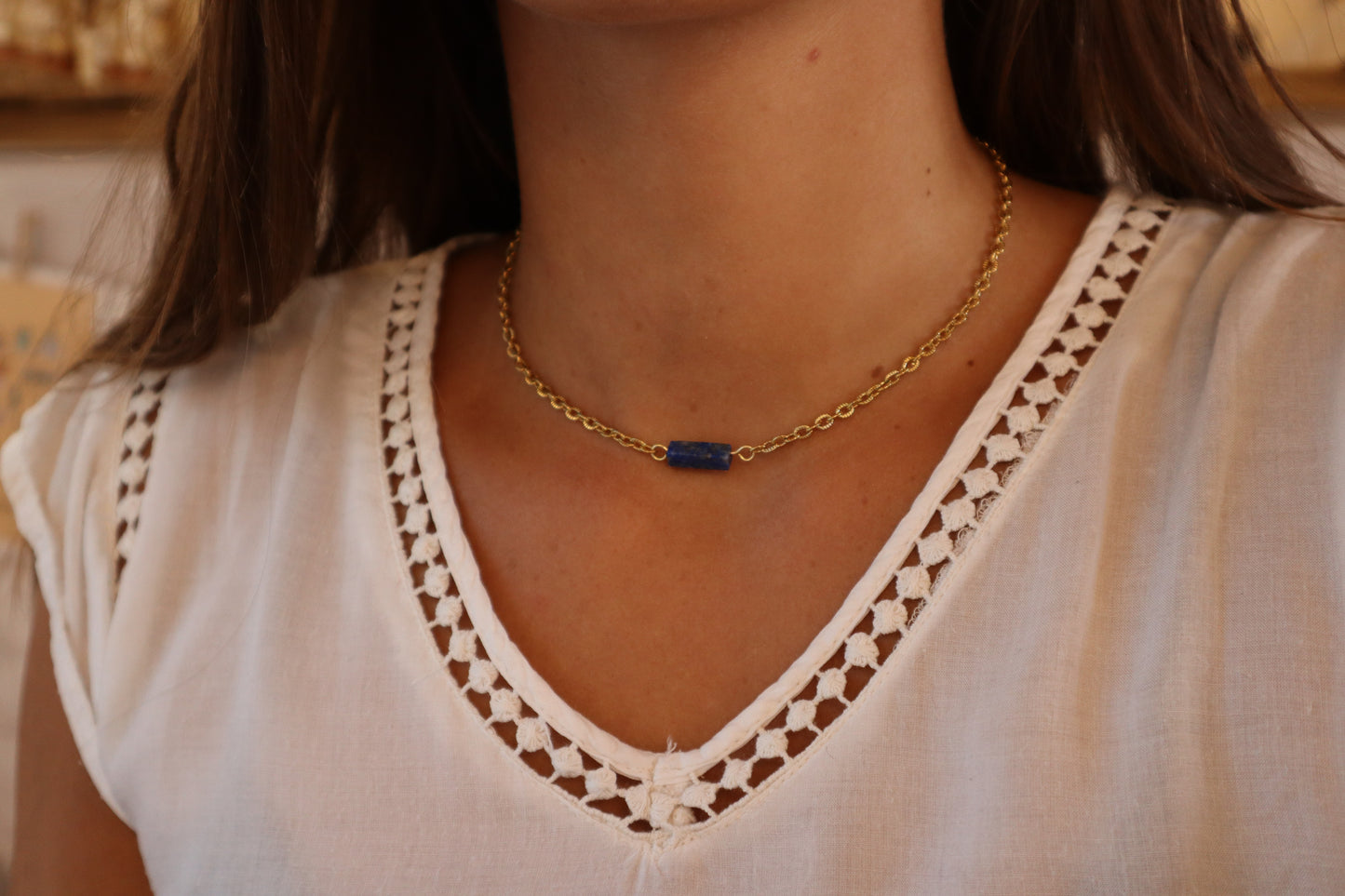 Ras de cou Any Lapis Lazuli