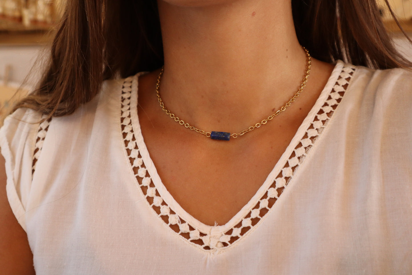 Ras de cou Any Lapis Lazuli