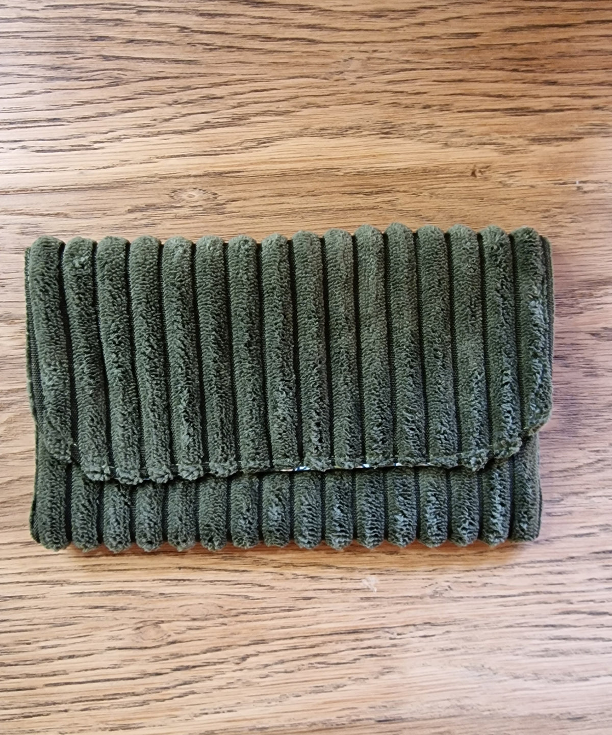 Pochette velours Clara plate