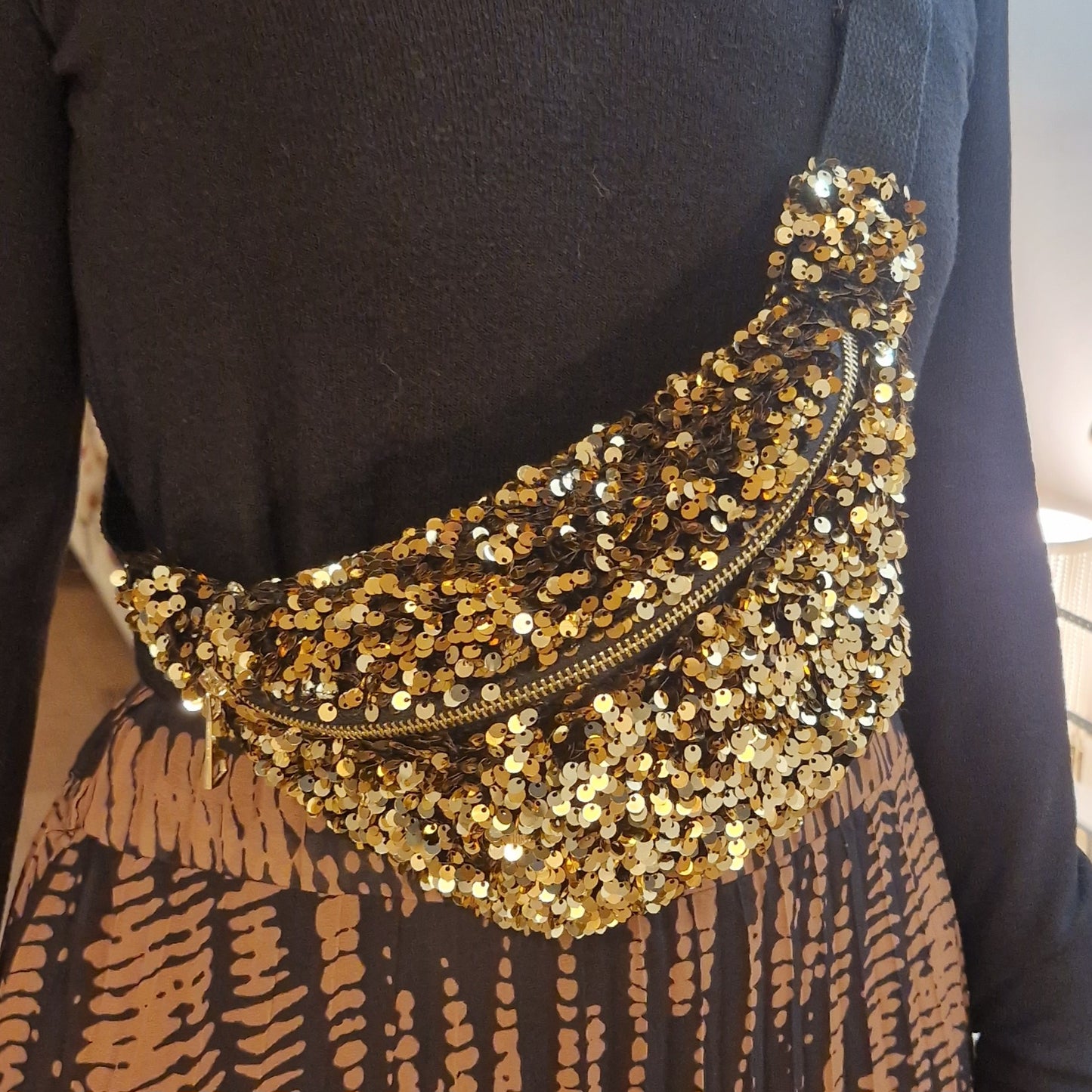 Banane Paillettes Party Taille S