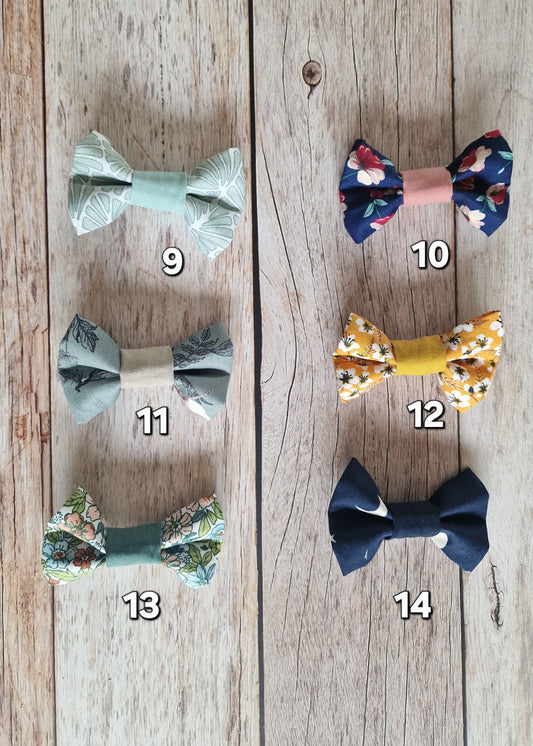 Petite barrette nœud ou nœud de papillon enfant réglable