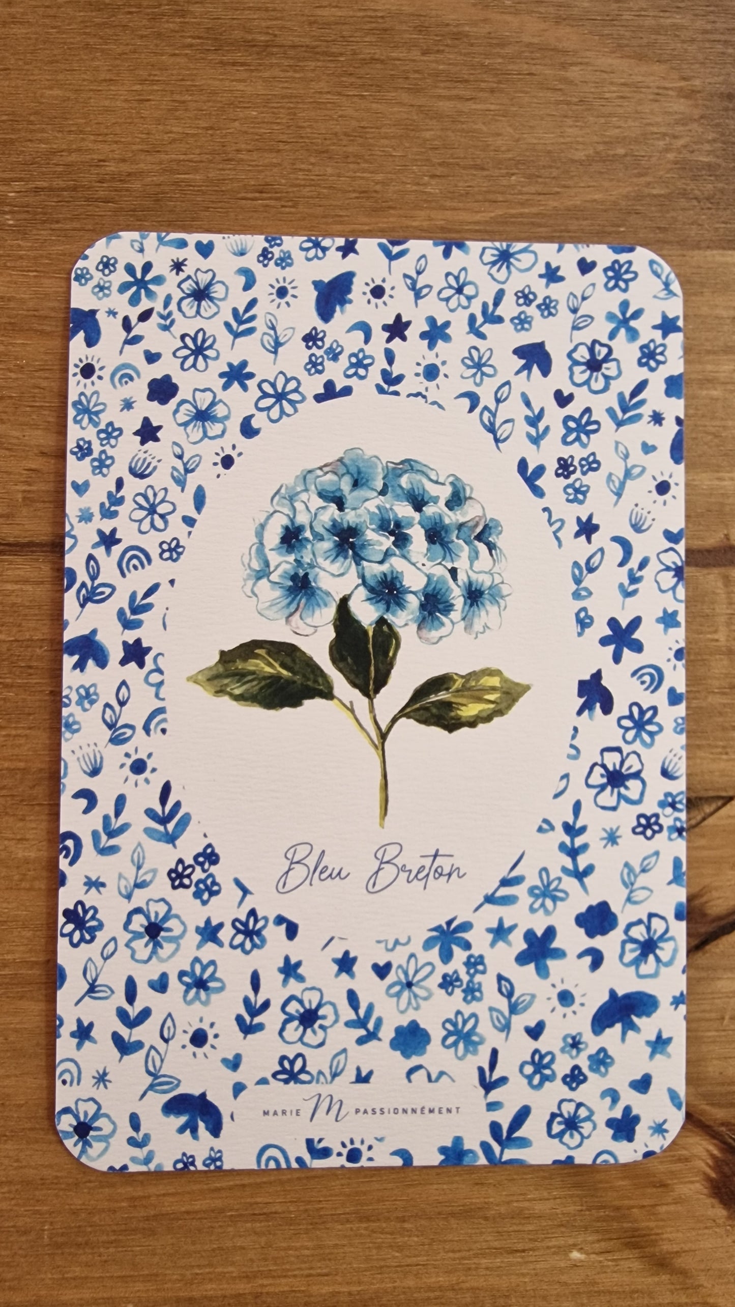 Carte postale Bleu Breton