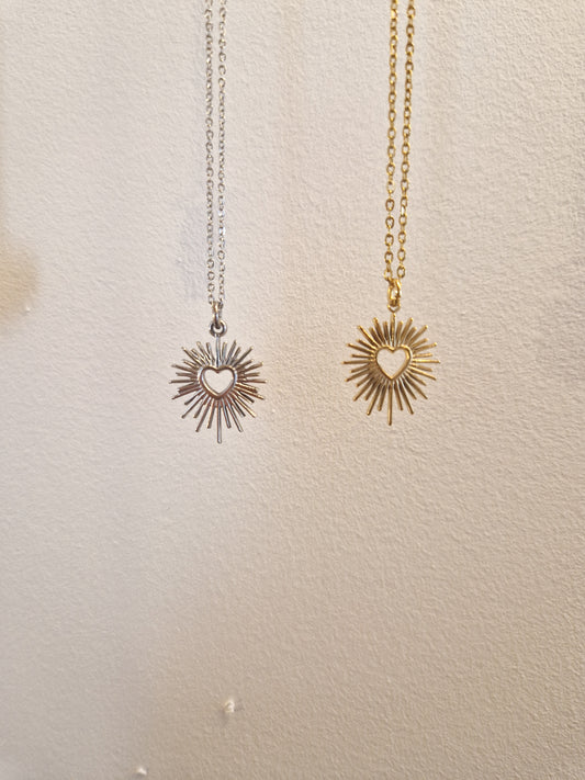 Collier Coeur Scintillant