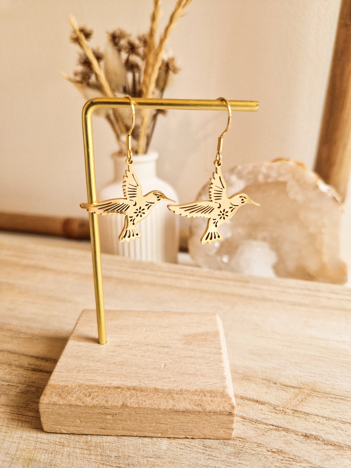 Boucles d'oreilles Colibri