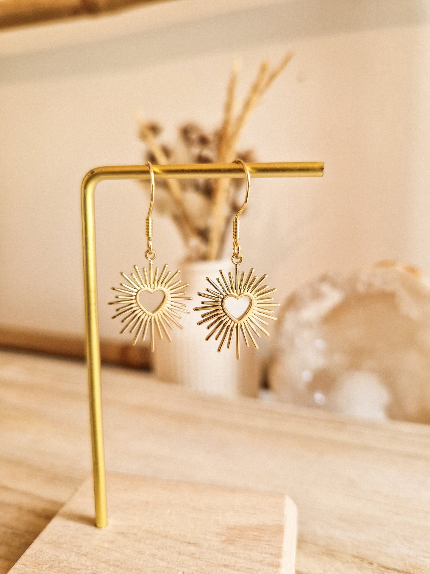 Boucles d'oreilles Cœur Scintillant