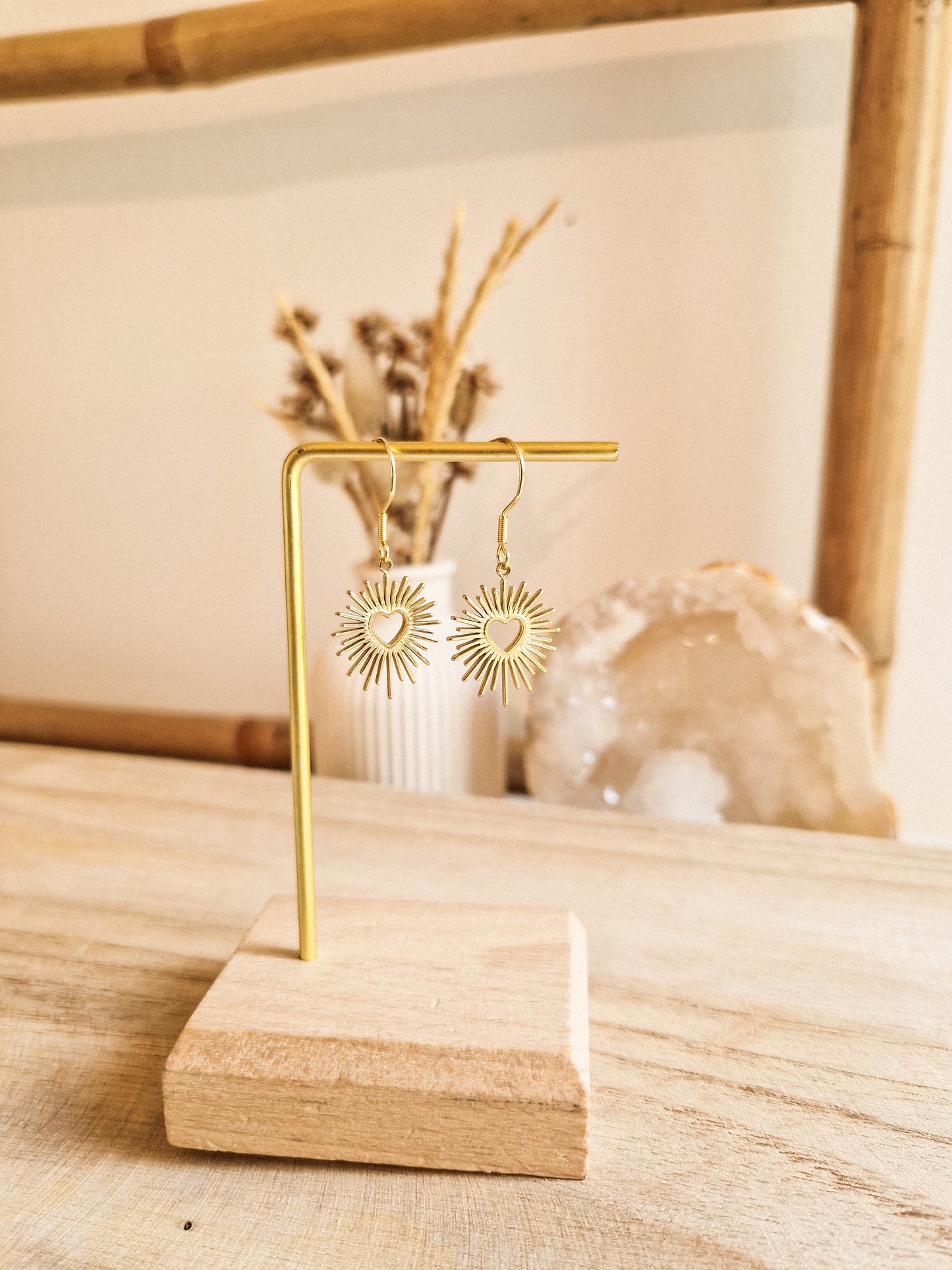Boucles d'oreilles Cœur Scintillant