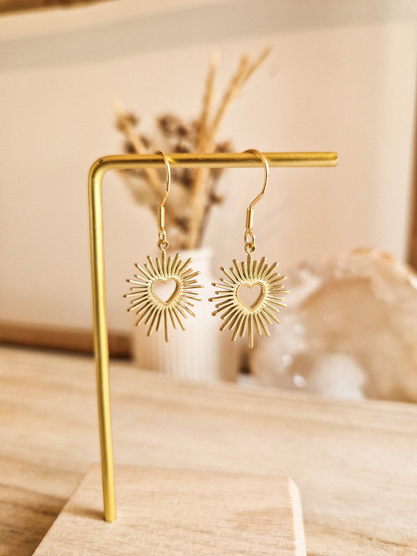 Boucles d'oreilles Cœur Scintillant