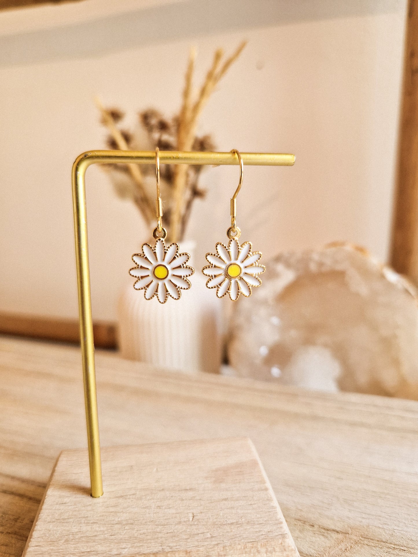 Boucles d'oreilles Marguerite