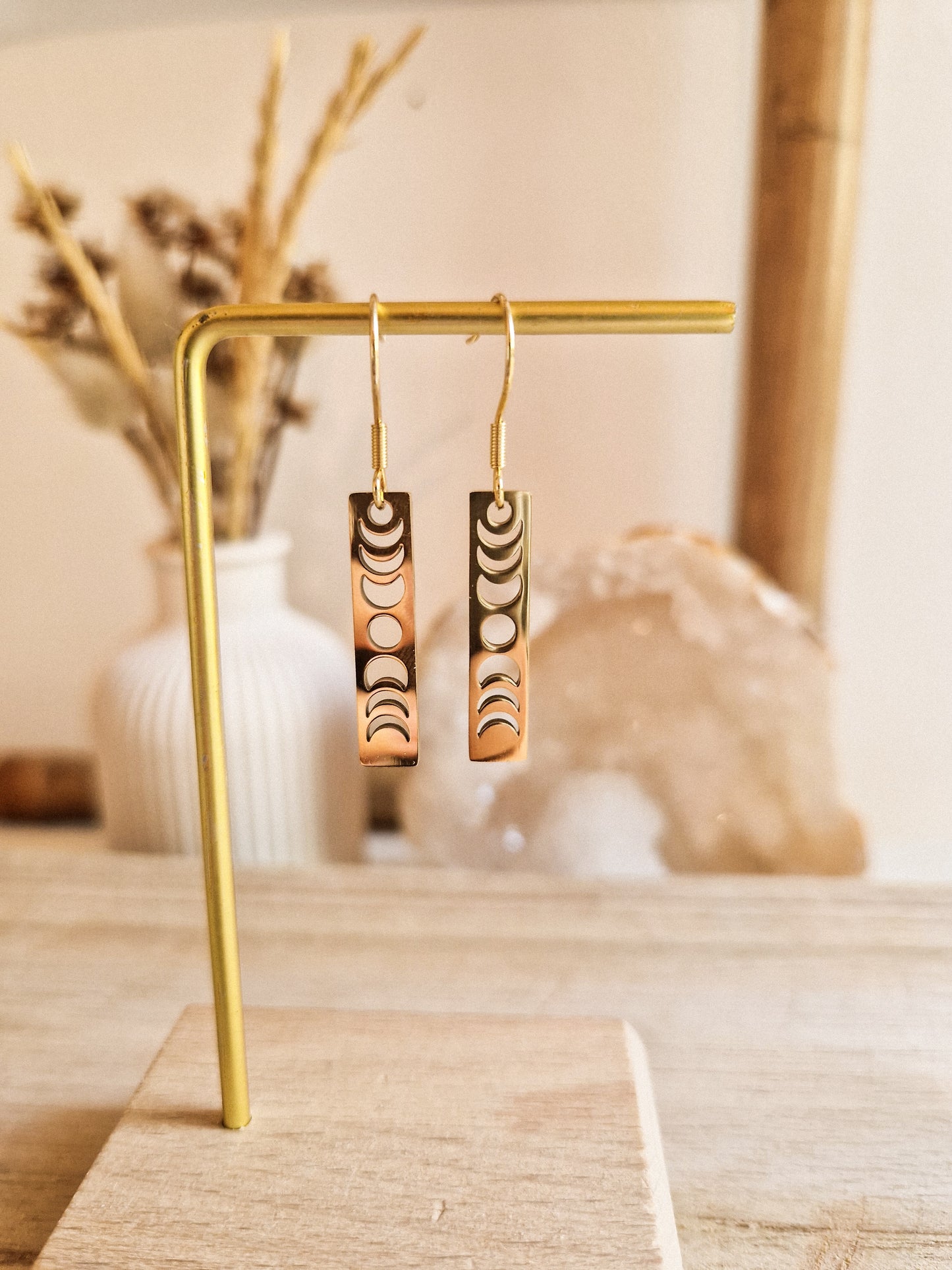 Boucles d'oreilles Les phases de la lune