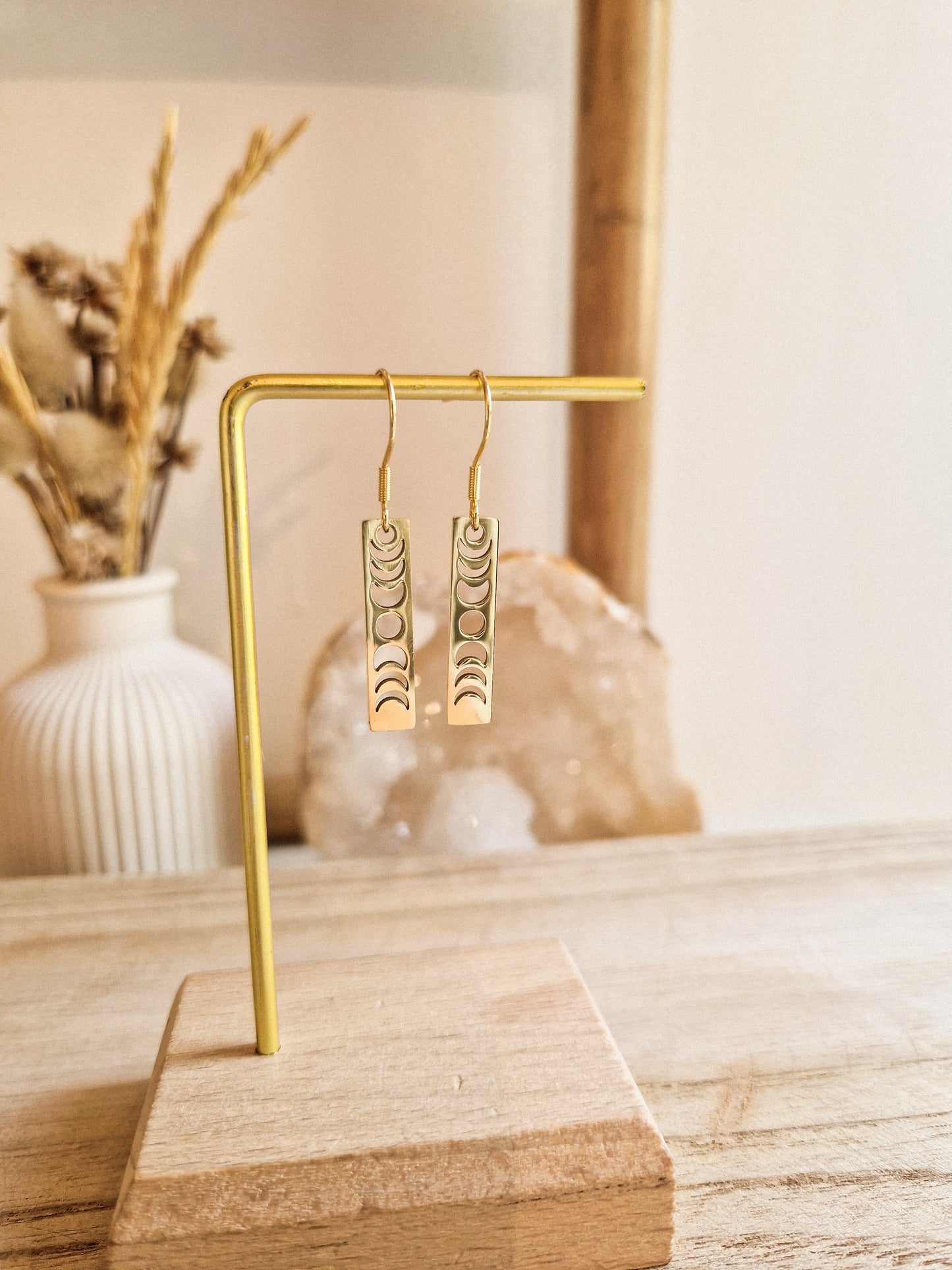 Boucles d'oreilles Les phases de la lune