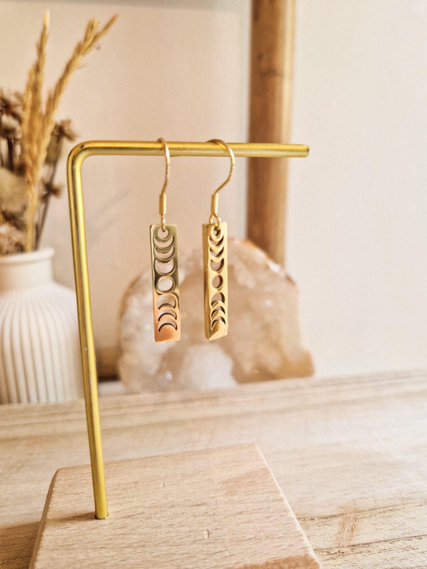 Boucles d'oreilles Les phases de la lune