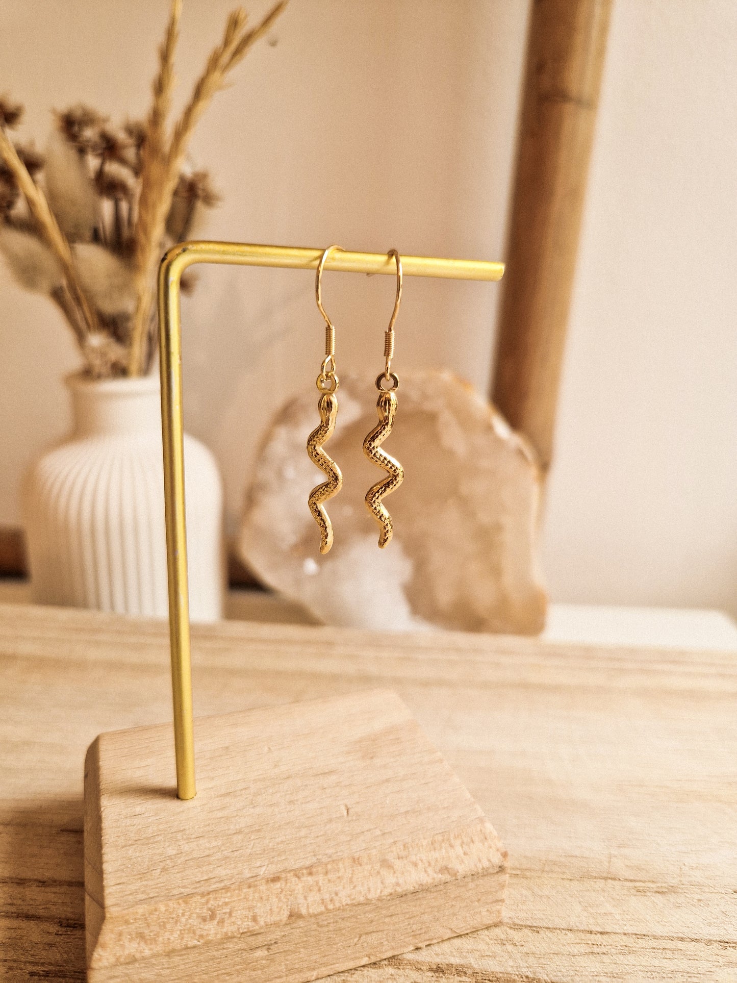 Boucles d'oreilles Serpent