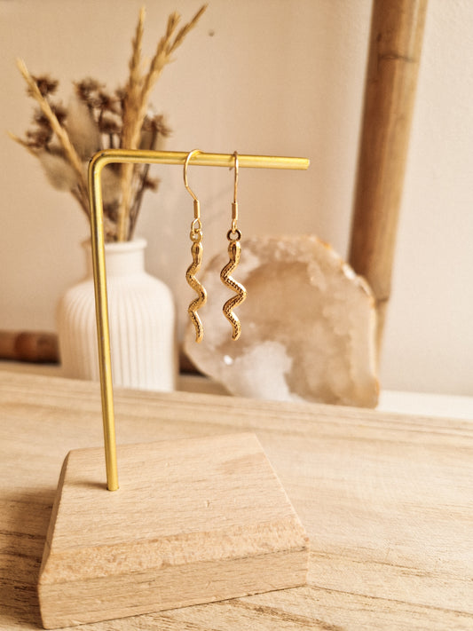 Boucles d'oreilles Serpent