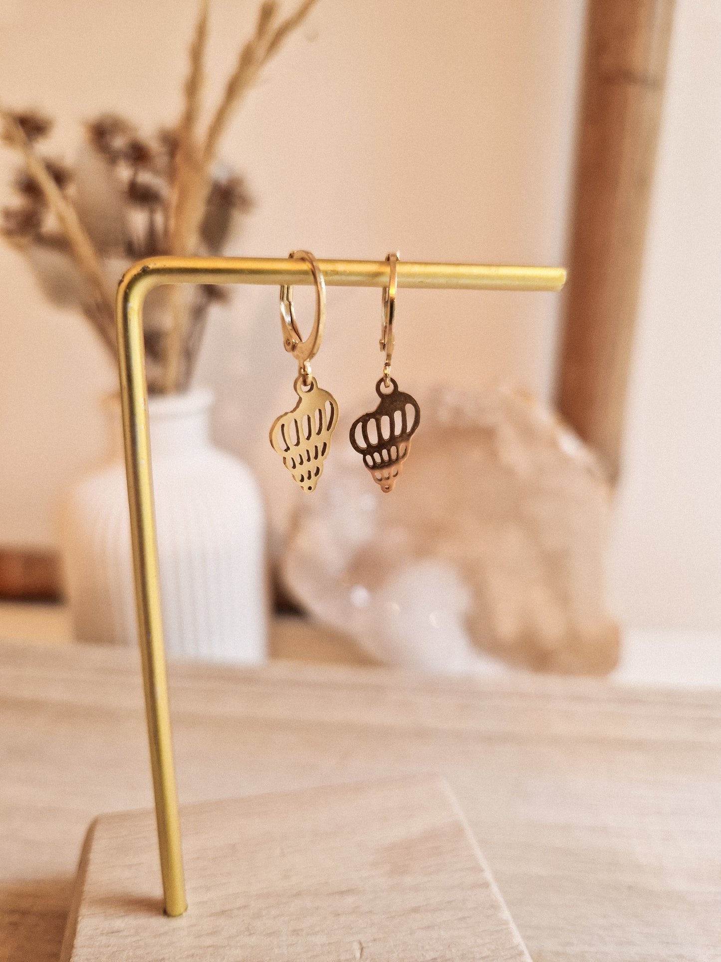 Boucles d'oreilles Coquillage