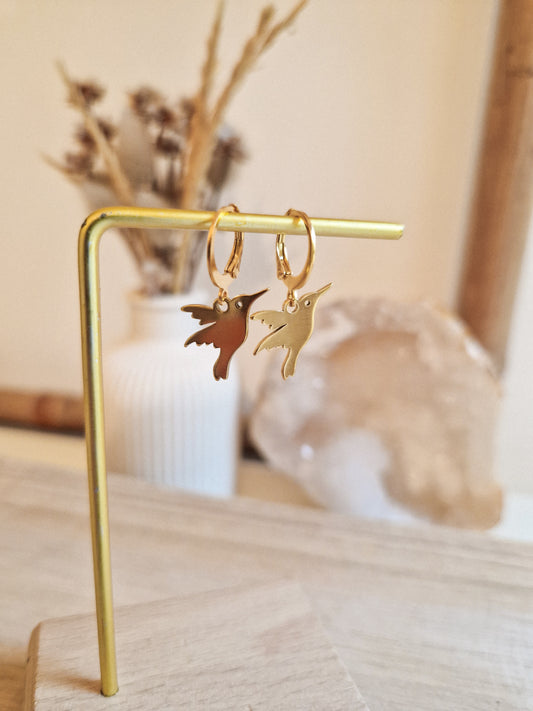 Boucles d'oreilles Petit Colibri