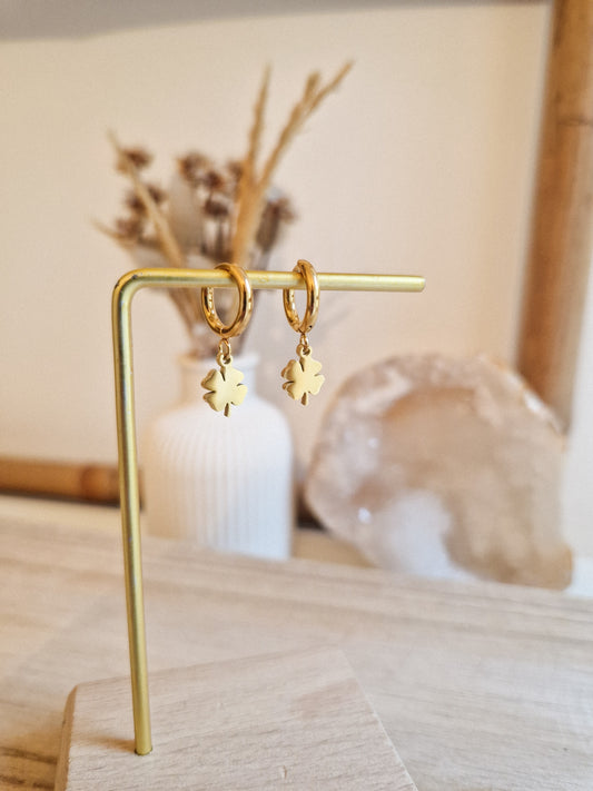 Boucles d'oreilles Trèfle