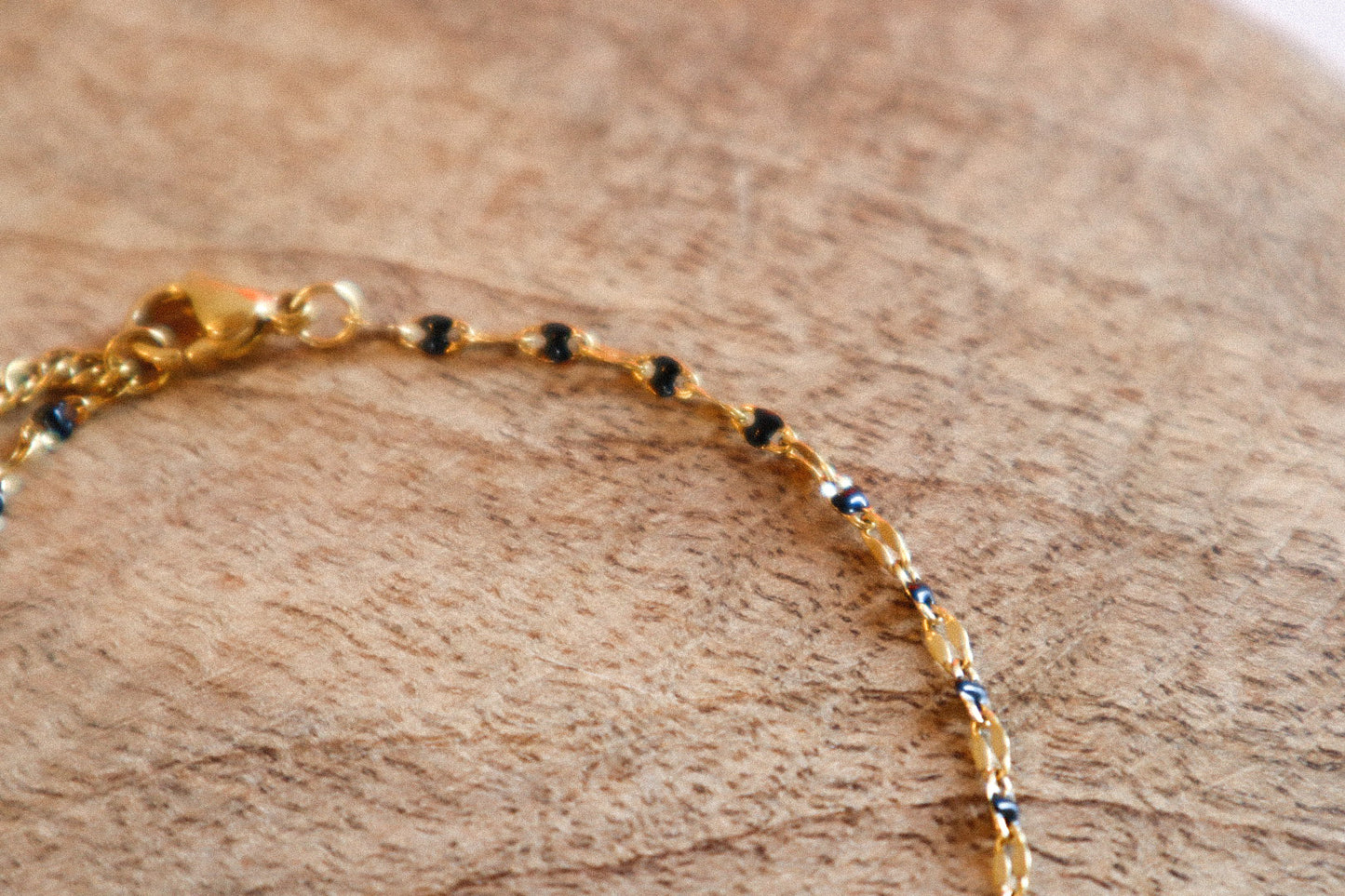 Bracelet de cheville Thelma noir