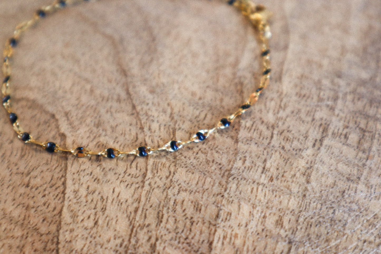 Bracelet de cheville Thelma noir