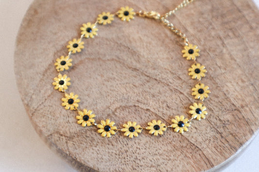 Bracelet de cheville Tournesol