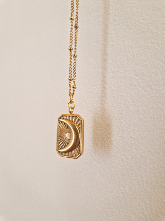 Collier Talisman Lune