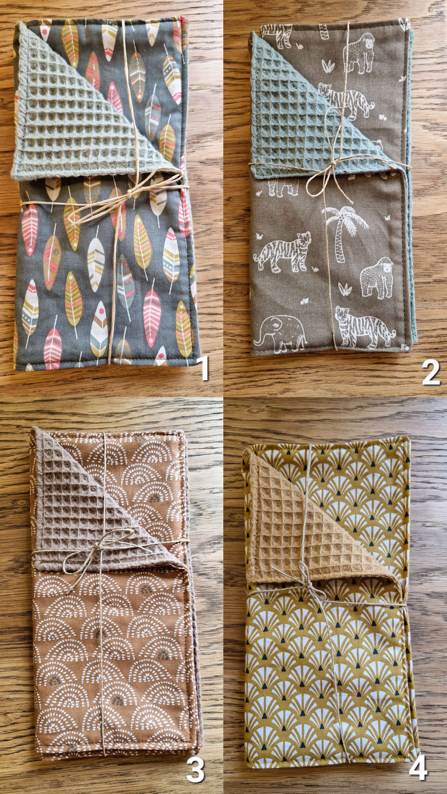 Duo de serviettes de table - Creations Colibri
