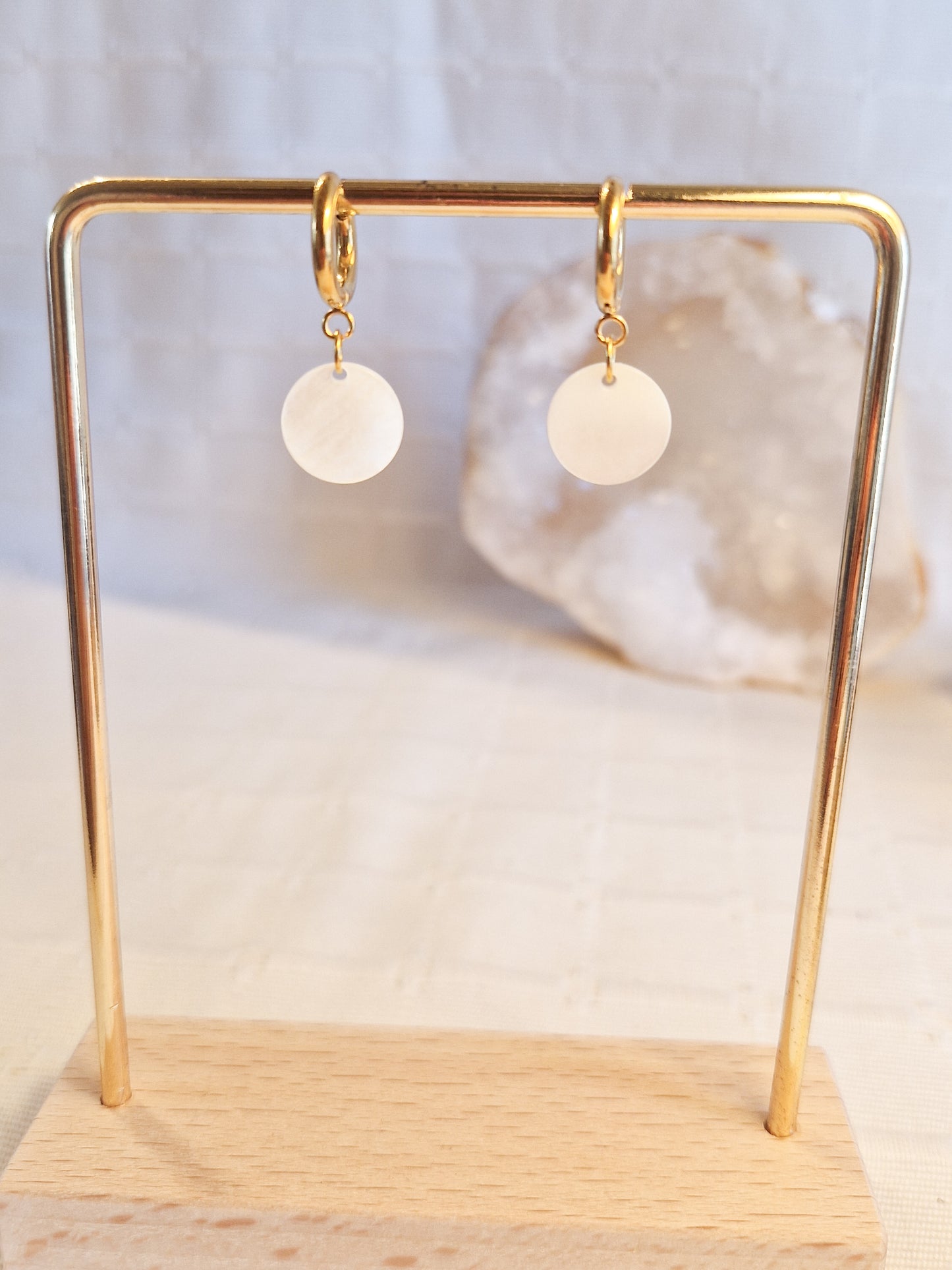 Boucles d'oreilles Nacre