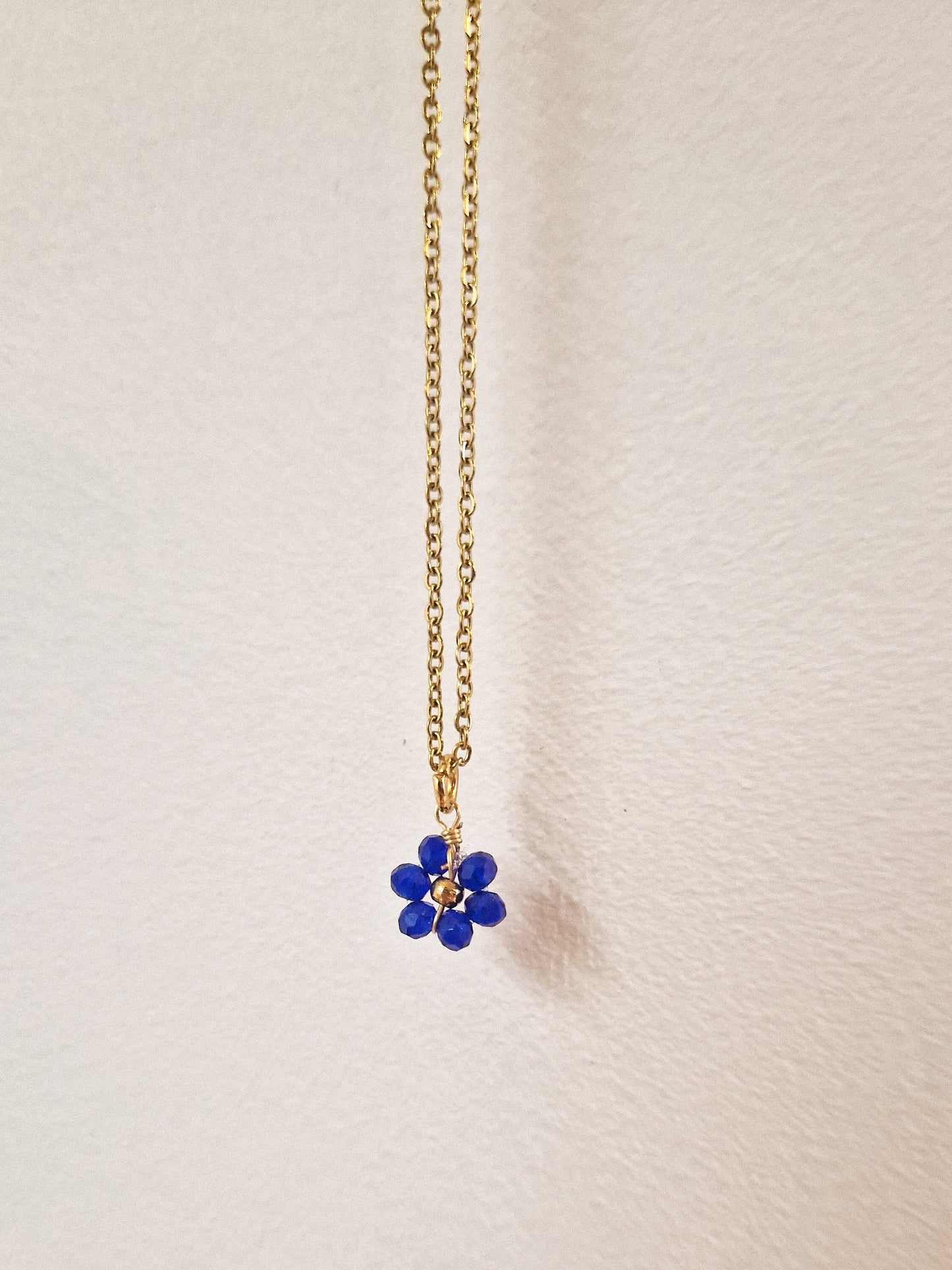 Collier Fleur Bleue