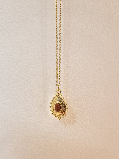 Collier Jasmine Jaspe rouge