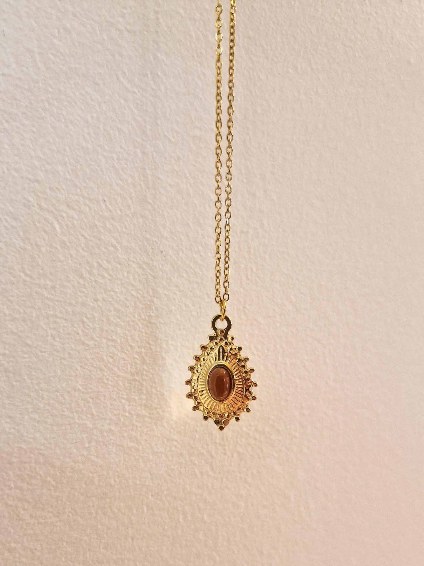 Collier Jasmine Jaspe rouge