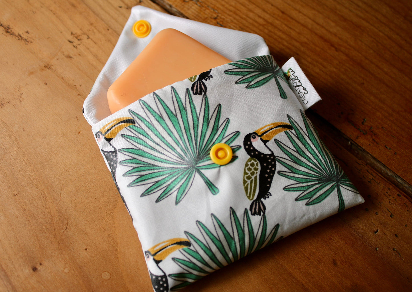 Pochette à savon solide - Creations Colibri