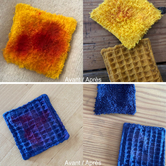 Lot 5 lingettes lavables pour vernis à ongles - Creations Colibri