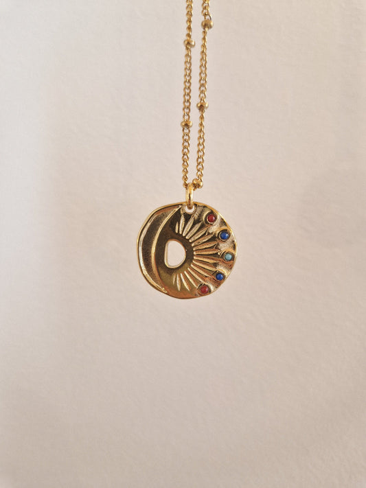 Acier Inoxydable Collier Saturne