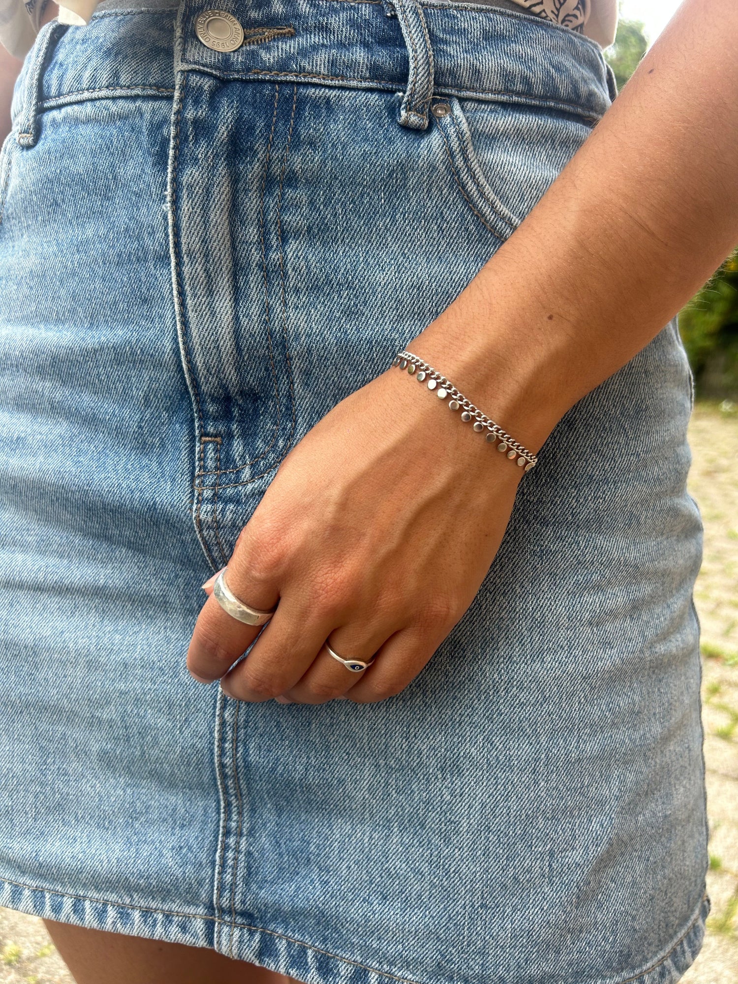 Bijoux acier inoxydable argenté