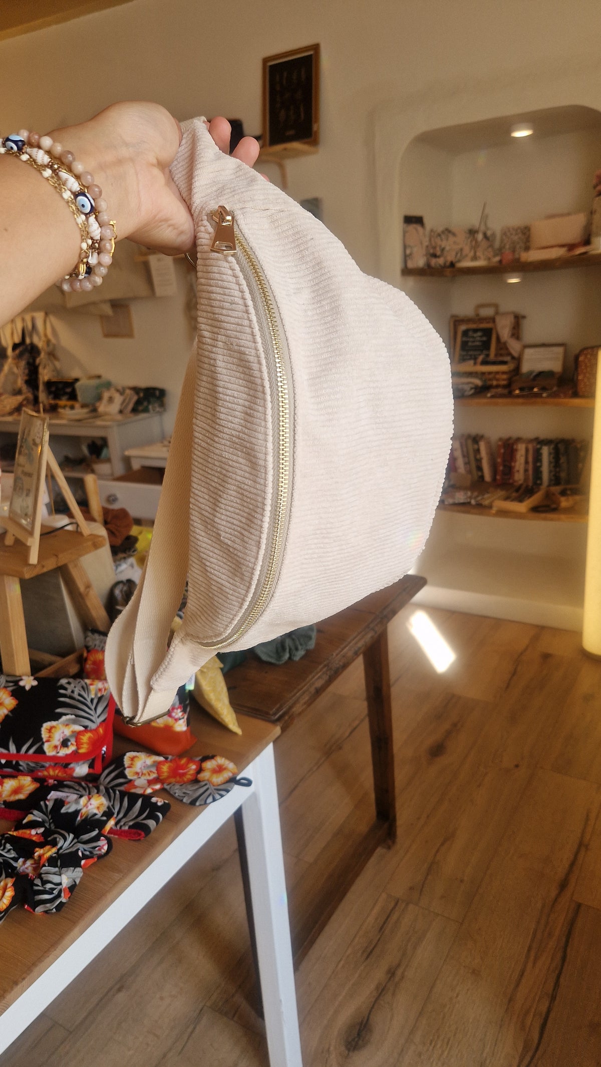 Sac Banane Crème Taille Medium