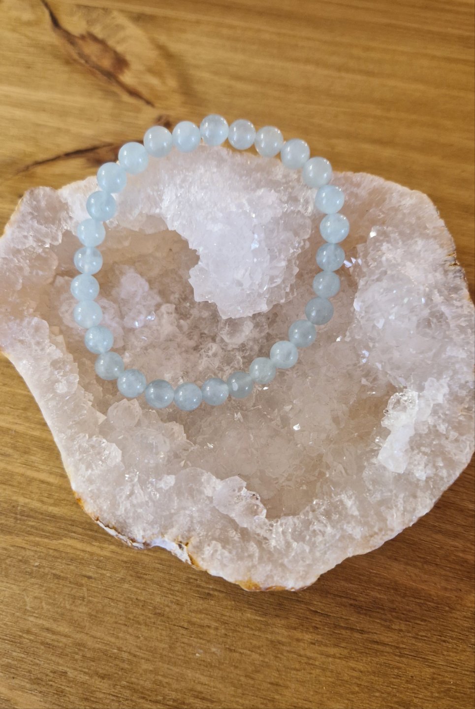 Bracelet lithothérapie - Aigue-Marine