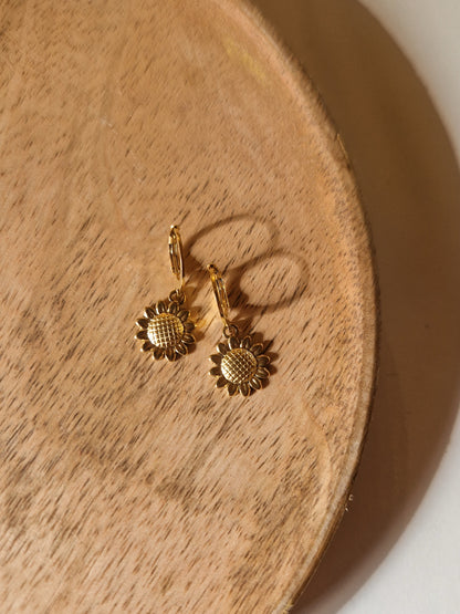 Boucles d'oreilles Tournesol
