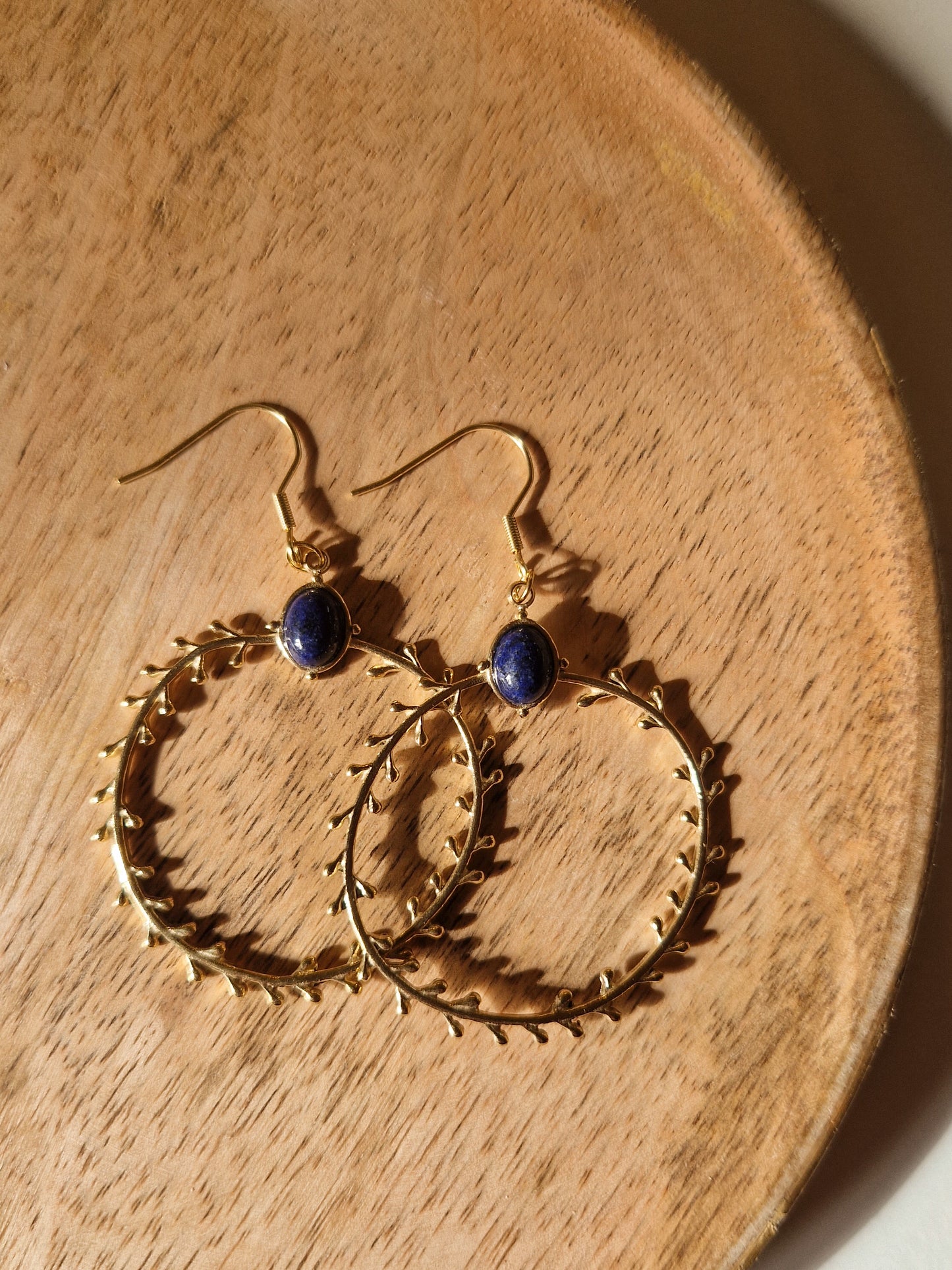 Boucles d'oreilles Sonia Lapis Lazuli