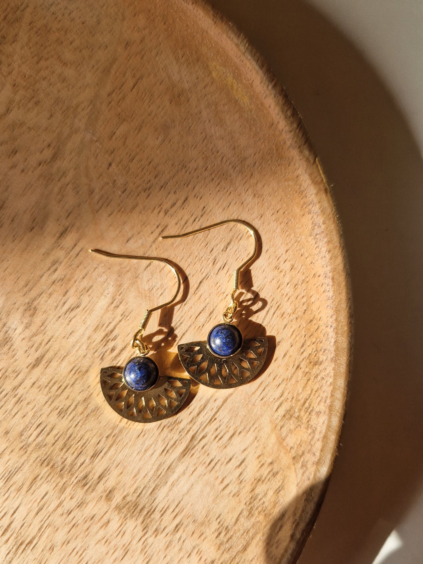 Boucles d'oreilles Aton Lapis Lazuli