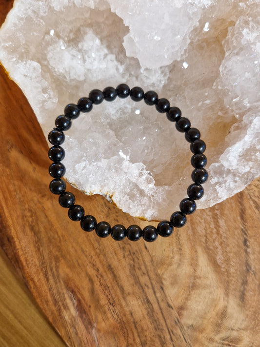 Bracelet lithothérapie - Obsidienne