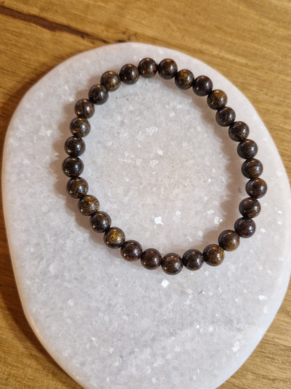 Bracelet lithothérapie - Bronzite