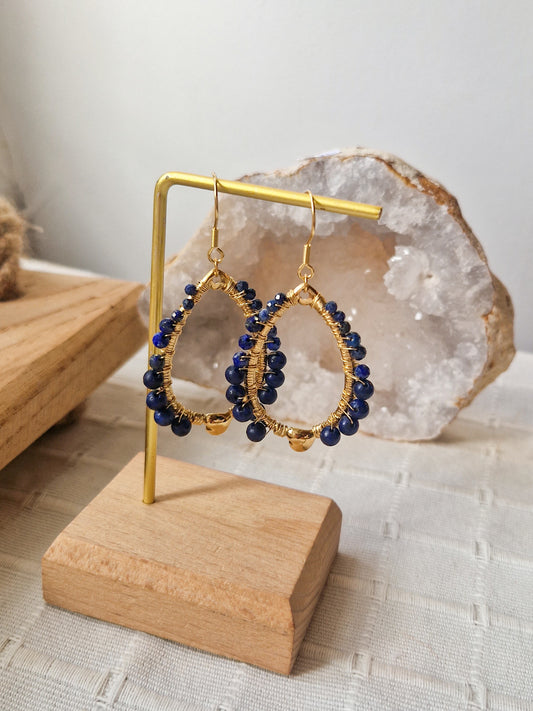 Boucles d'oreilles July Lapis Lazuli