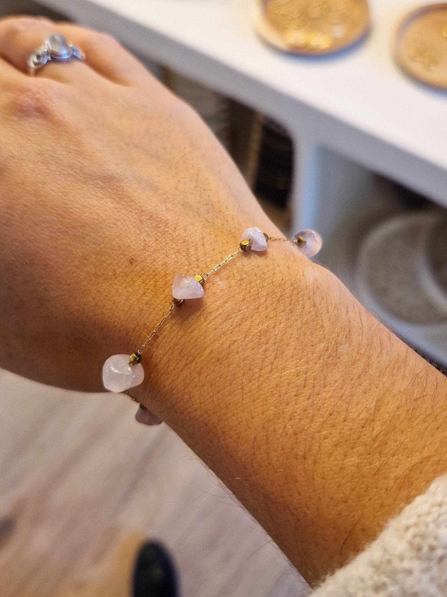 Bracelet Olympe Quartz Rose